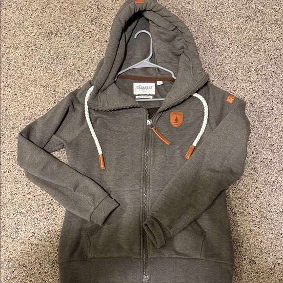 Wanakome grey womens full zip. size Medium. - Picture 1 of 9